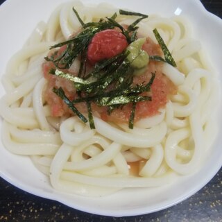 タレはレンジで☆おろし玉ねぎと梅のぶっかけうどん